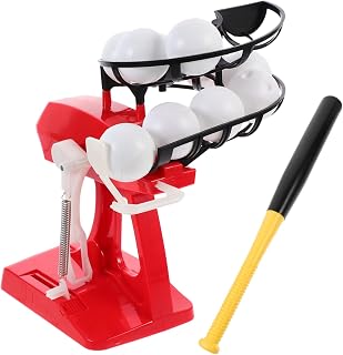 minkissy 1 Juego Dispositivo de Entrenamiento de Béisbol Automático para Juguete Rojo con para Entrenamiento Deportivo Exteriores Color Aleatorio Color Aleatorio