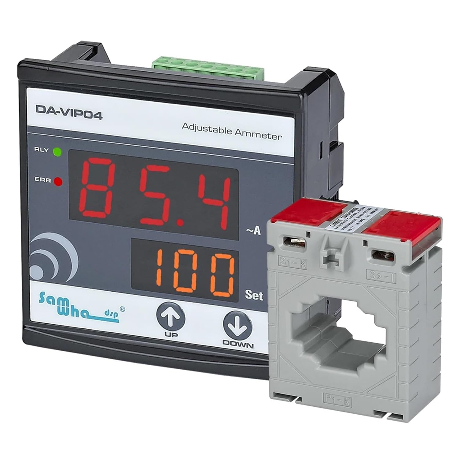 DA-VIP04 Digital Adjustable Overcurrent Ammeter(0.1-999A)(with Alarm)(CT 100A)
