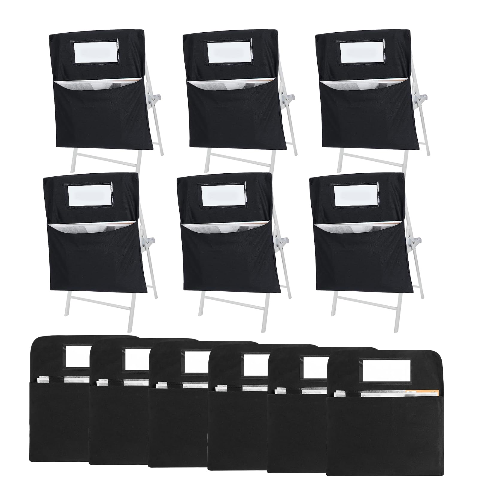 Classroom Chair Organizer - Large Pockets with Name Tags, 16.14" x 19.68" (24), Suitable for Kindergarten School, Home - Image 2