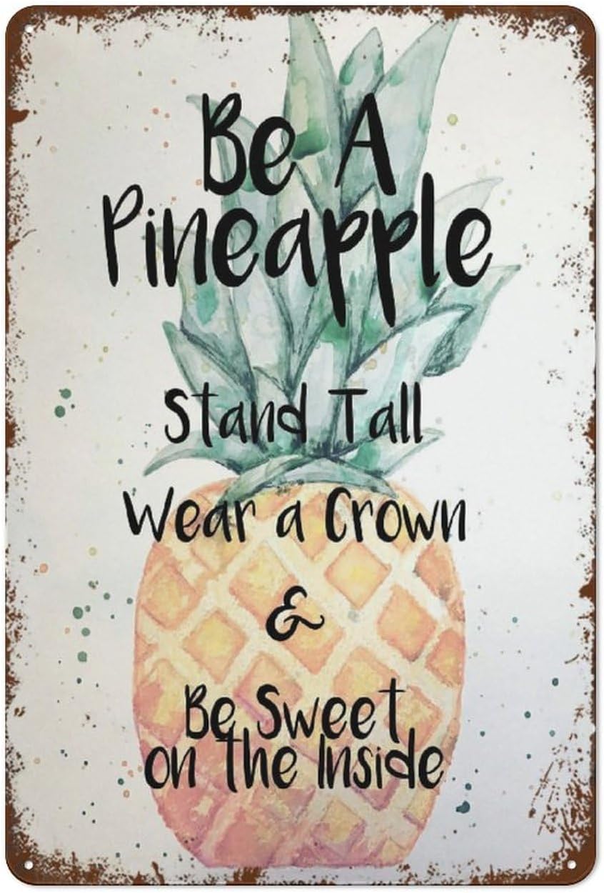 Amazon.com: Be A Pineapple Stand Tall Wear A Crown And Be Sweet on The ...
