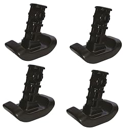 Auaurly 4 PCS Walker Ski Glides 4302 for EZ Fold-N-Go Walker and Able Life Space Saver Walker, Durable Mobility Aid Glide for Stability, Black