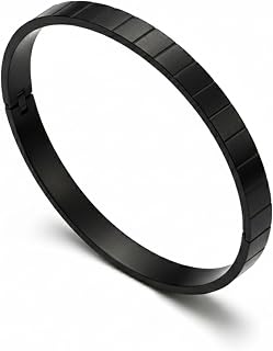 Foundation Gift Stainless Steel Kada Bracelet for Men – Premium Wristwear in Gold, Silver & Black | Anti‑Tarnish Lockable ... Price In India
