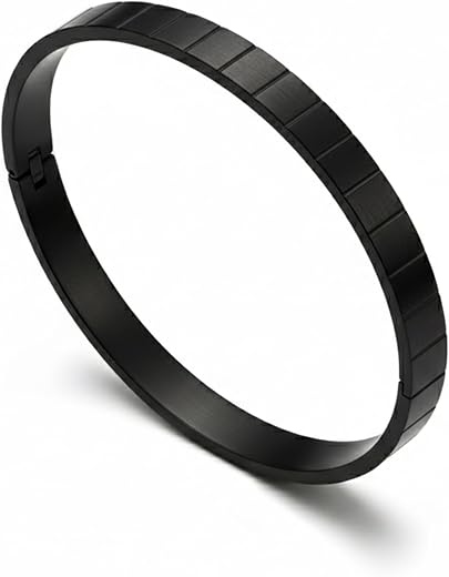 Foundation Gift Stainless Steel Kada Bracelet for Men – Premium Wristwear in Gold, Silver &amp; Black | Anti‑Tarnish Lockable ...