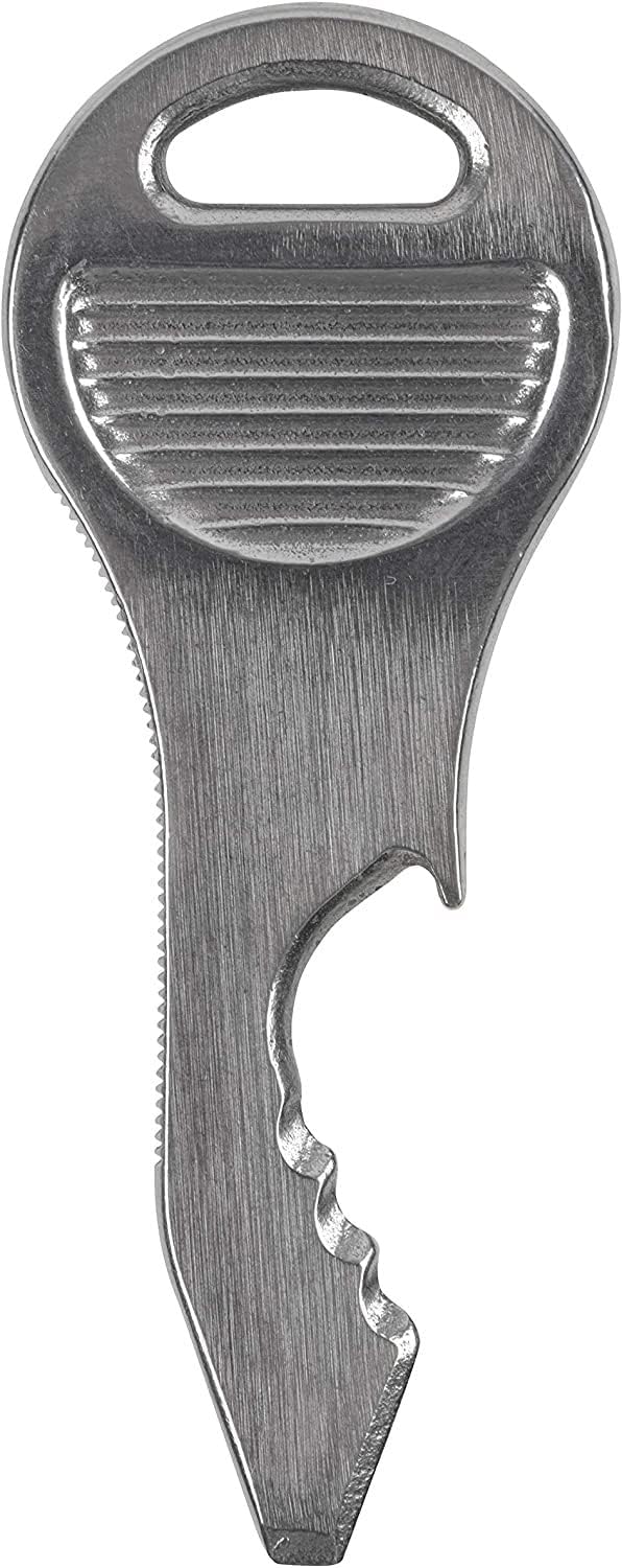 DoohicKey QuicKey Tool, Stainless Steel 5-in-1 Key Chain Multi Tool With Hole Attachment, One Size