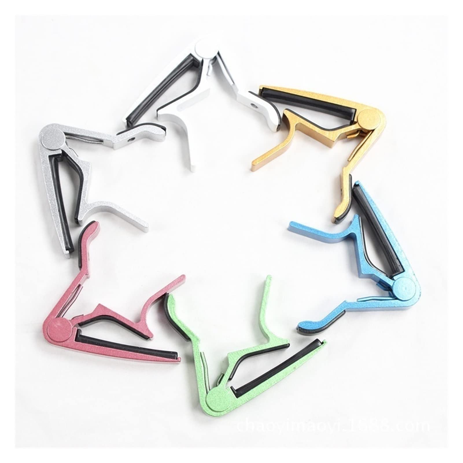 Capotasto per chitarra Morsetto per trasposizione del tono regolabile Variabile suono per chitarra in legno Clip per cambiare il suono Accessori per strumenti musicali, Capotasto per chitarra (Color