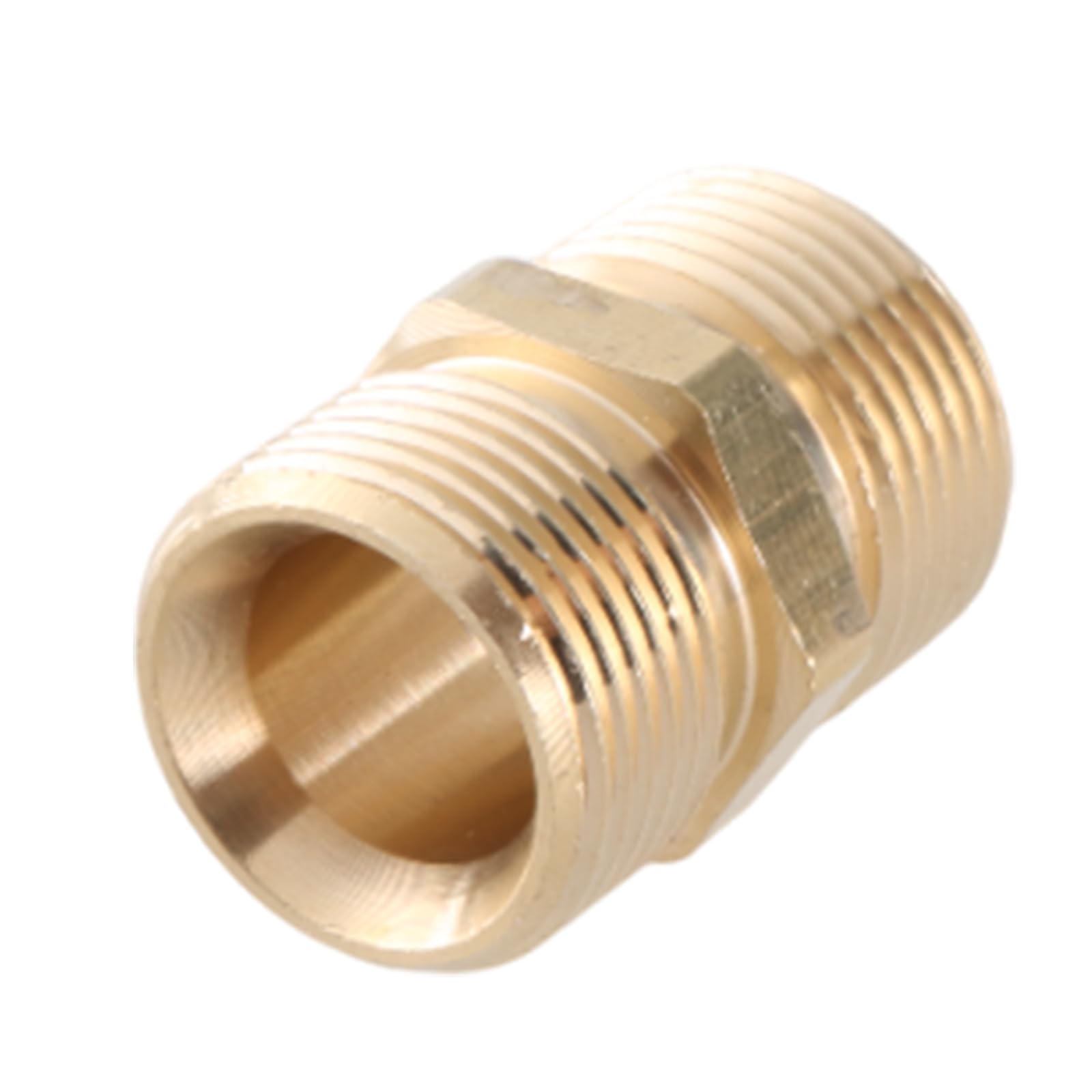 Yazhuq High Pressure Washer Hose Extension Connector Adapter, M22-15mm M22-14mm Male Adapter, M22-14 to 15MM Male Brass Fitting