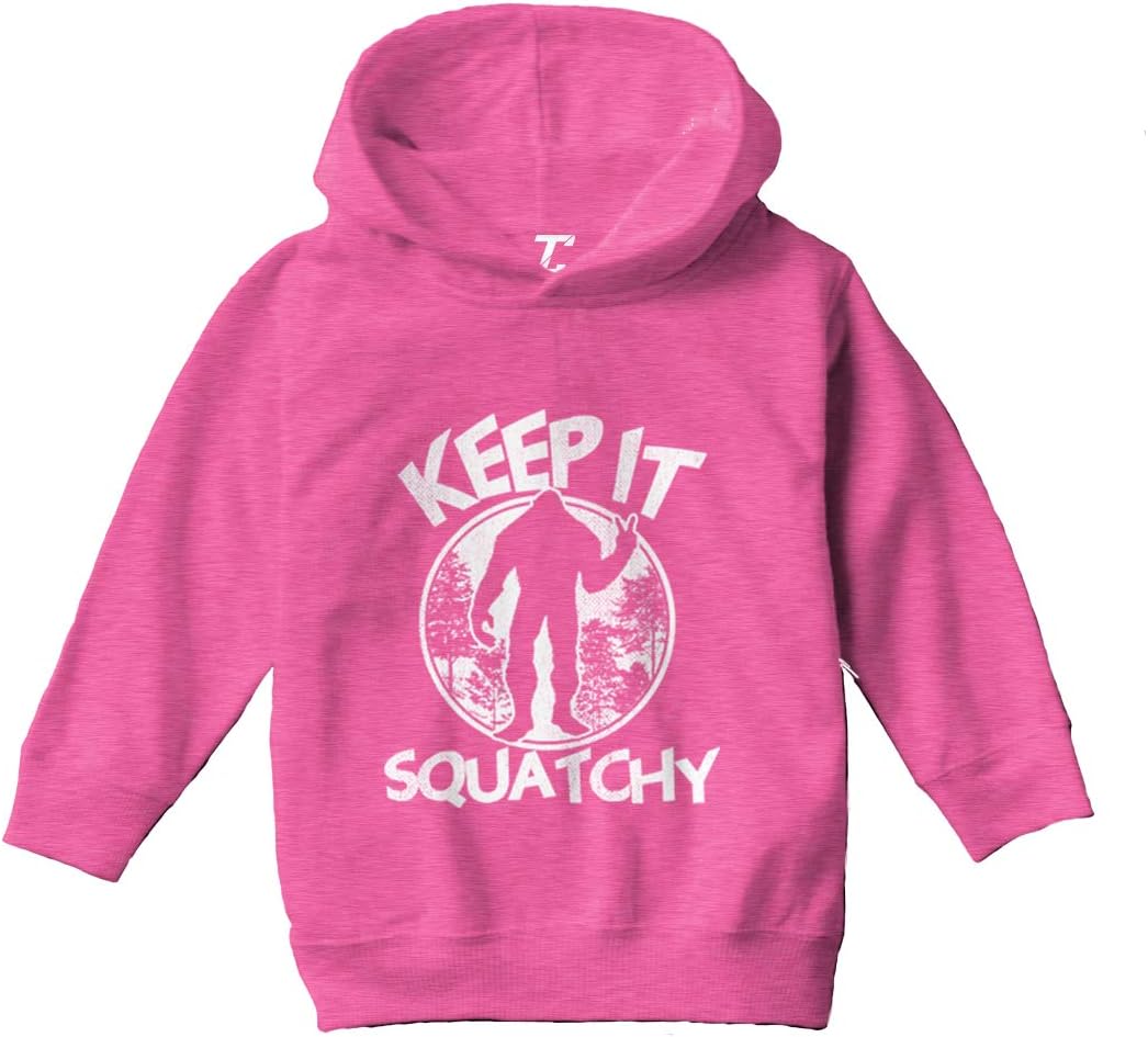Tcombo Keep It Squatchy - Sasquatch Bigfoot Toddler/Youth Fleece Hoodie