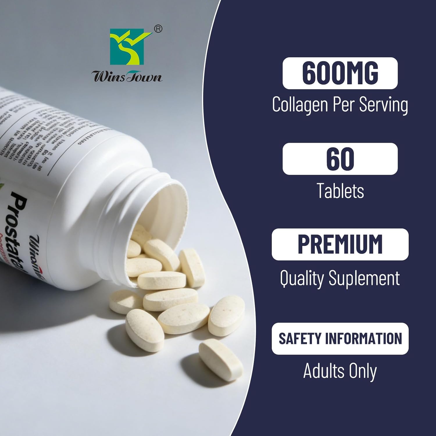Prostate Pills, Saw Palmetto Prostate Health Supplements for Men, Support Hair Health, Urinary Tract & Bladder Control, 60 Tablets