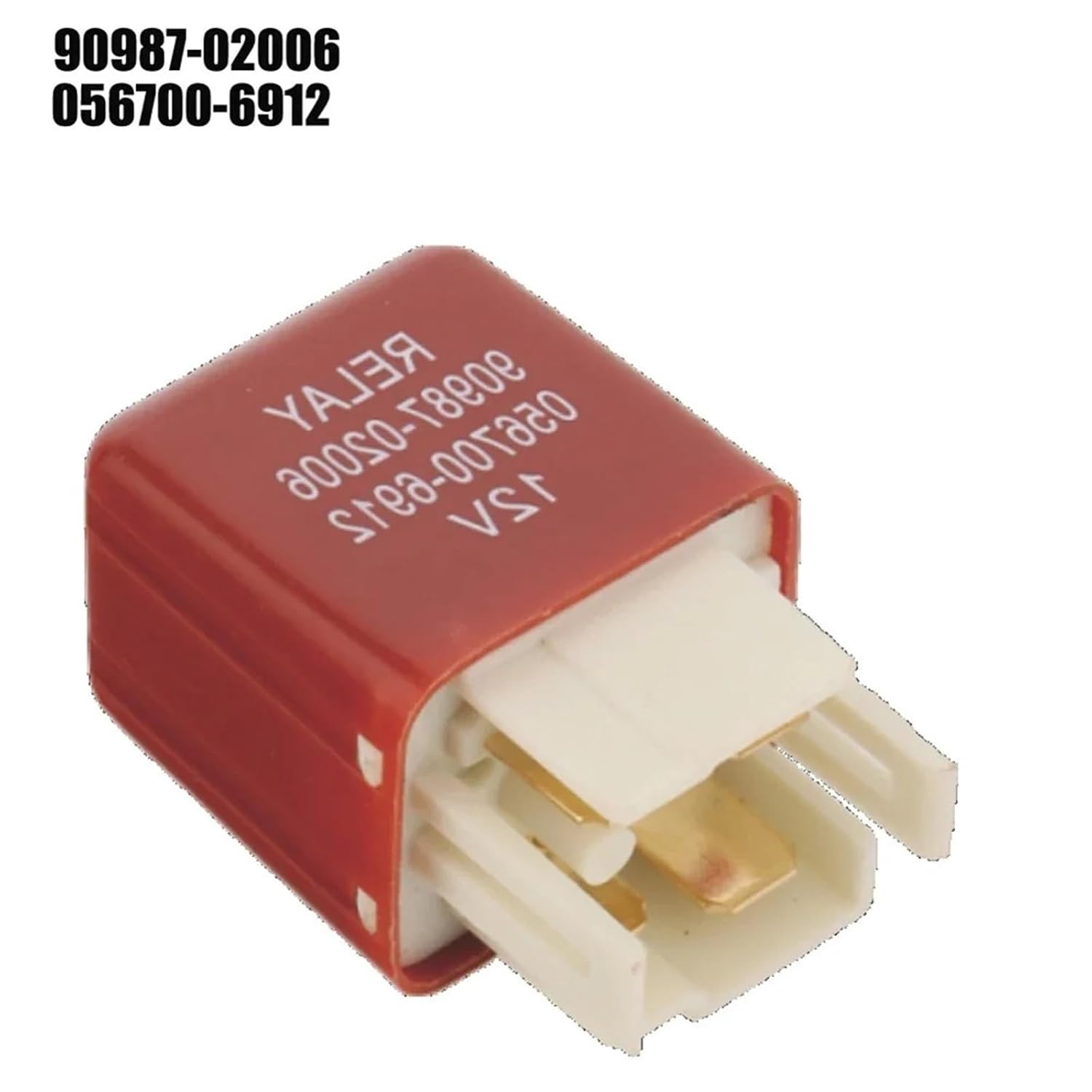 1PC Automotive Relay 12V 4Pin 90987-02006 056700-6912 90987-02011 Replacement Accessories Water Tank Fan Relay