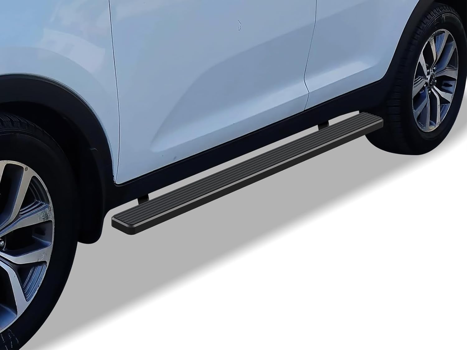 APS Running Boards (Side Bars Side Steps Step Bars) Compatible with KIA Sportage 2011-2016 (Stainless Steel Black Powder Coated 5 inches)