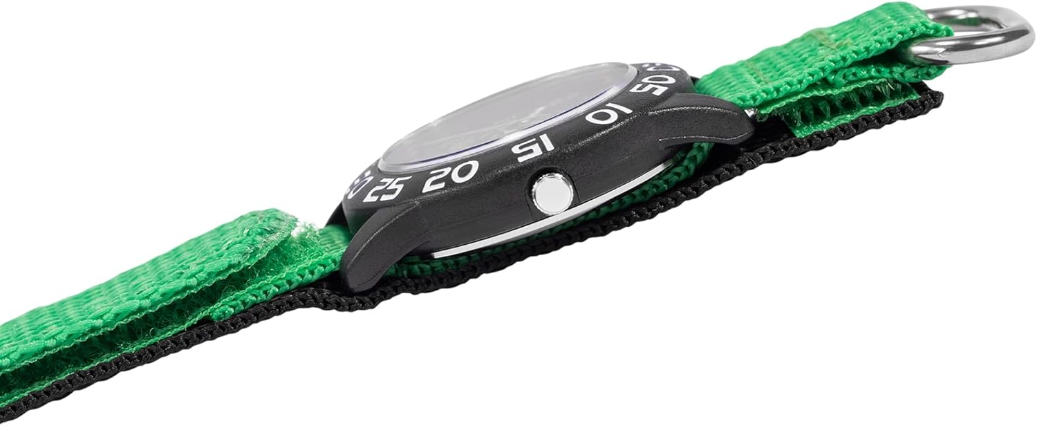 Star Wars The Mandalorian Kids' Plastic Time Teacher Analog Quartz Nylon Strap Watch