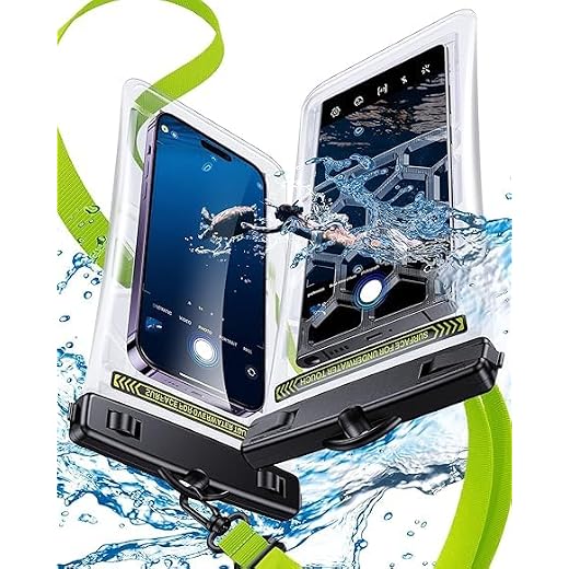 Humixx 2023 Upgraded Waterproof Phone Pouch [Touchscreen-Compatible Underwater] Snorkeling IP68 Waterproof Floating Clear Phone Dry Bag Case with Lanyard for iPhone Samsung Google Up to 7.0''[1 Pack]