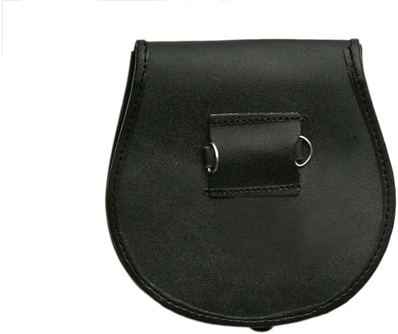 SZCO Supplies Red Plaid Leather Sporran