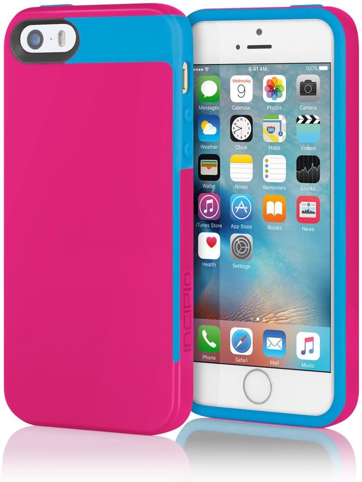 Incipio Faxion Case for iPhone 5S - Retail Packaging - Pink/Blue