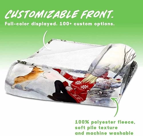 Miniatura 5 de Gossby Manta de forro polar personalizada con diseño de mamá perro, regalo personalizado para mujeres amantes de los perros con diseño, nombre, raza