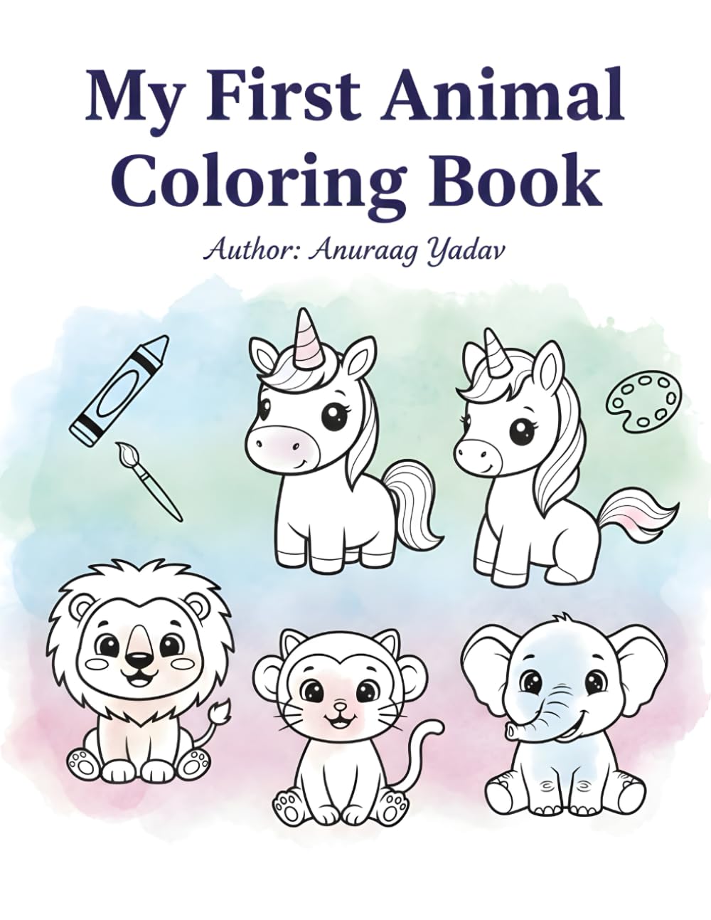 Animals Coloring for Little Hands: Fun and Easy Animal Pictures to Spark Creativity in Kids Ages 3-7