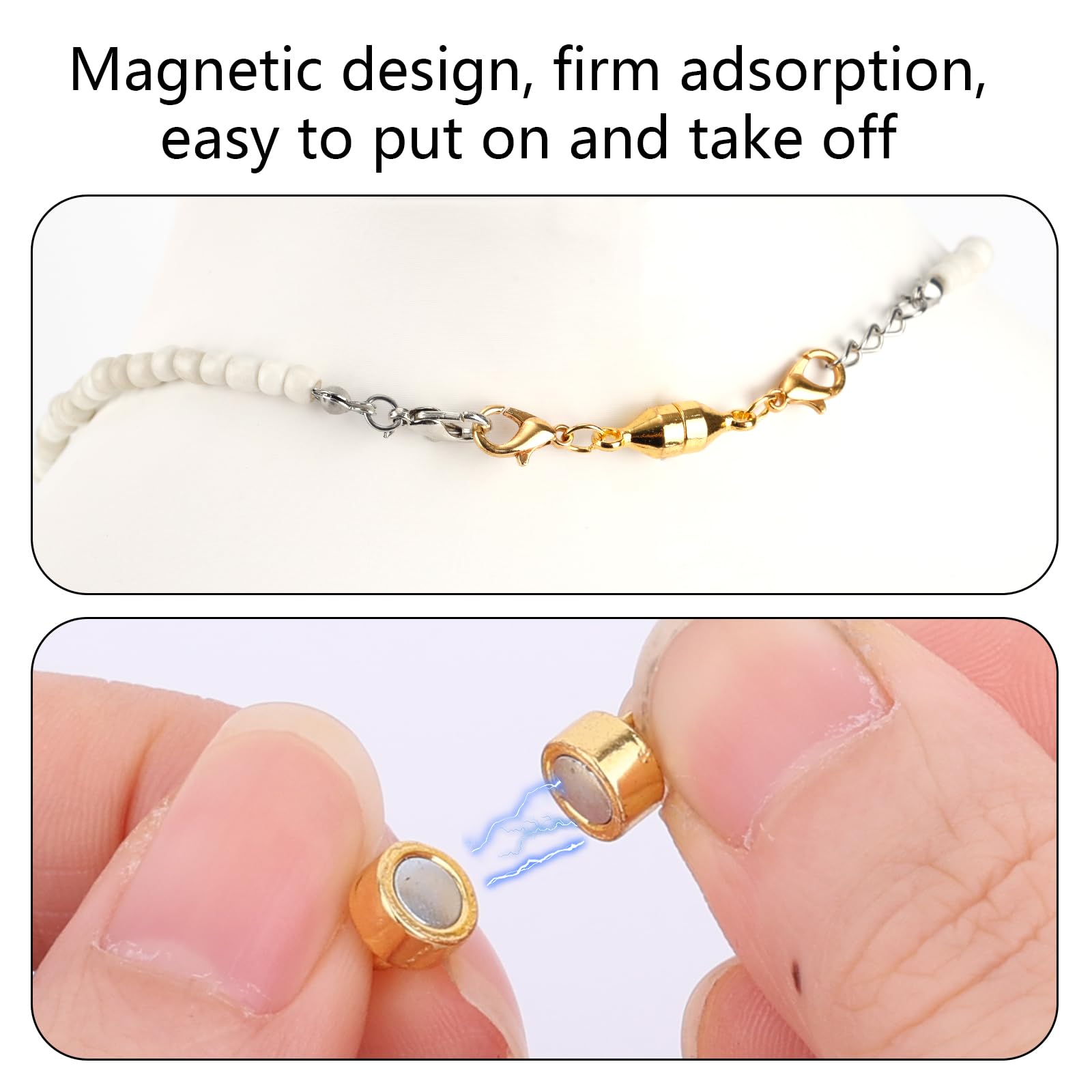 6pcs Magnetic Necklace Clasps and Closures - Image 4