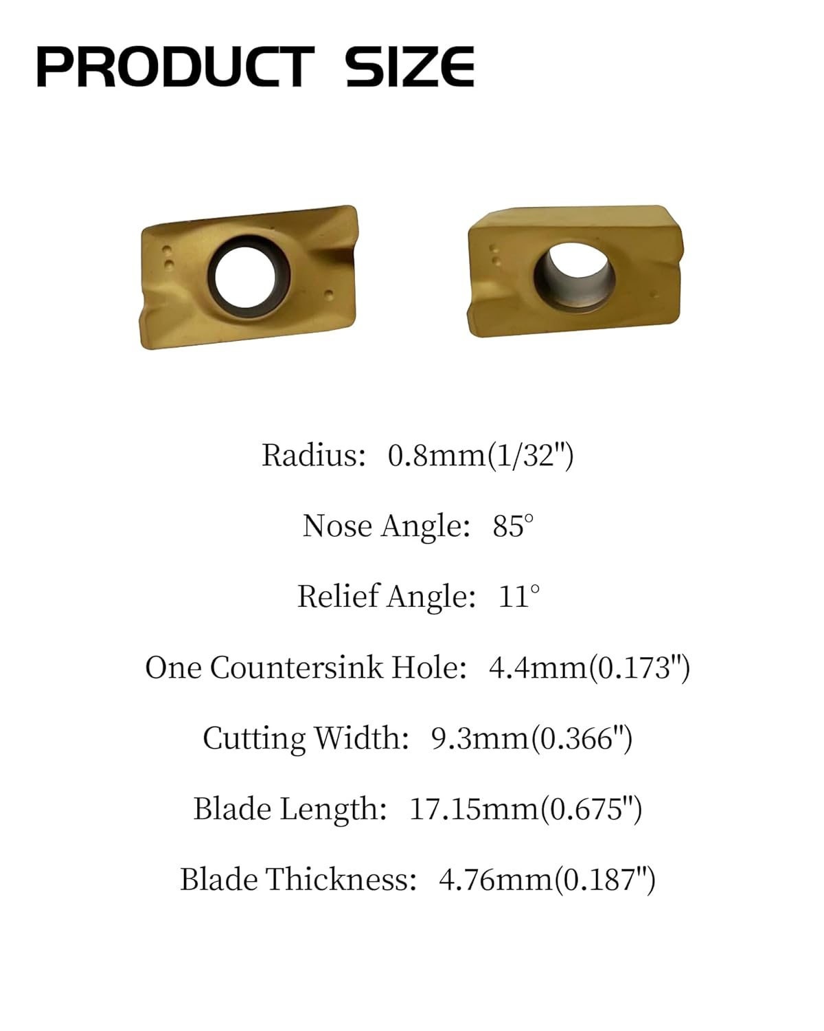 APMT1604PDER-M2 Carbide Milling Inserts, PVD Coated Indexable Milling Inserts Turning Inserts, Carbide Milling Cutter for BAP400R Tool Holders Processing Hard Steel Parts, 20Pcs