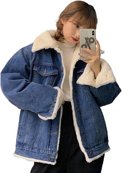Amazon Bscool ジージャン レディース 裏ボア デニムジャケット ゆったり 厚手 Gジャン 裏起毛 保温 ジャケット デニム ポケット アウター ファッション 防寒 裏ボアジャケット コート ジャケット 通販 Amazon Bscool ジージャン レディース 裏ボア デニムジャケット ゆったり 厚手 Gジャン 裏起毛 保温 ジャケット デニム ポケット アウター ファッション 防寒 裏ボアジャケット コート ジャケット 通販