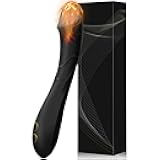 Heating Vibrating Massager -Clitioral Sucker Silent Relaxes Muscles 10 Modes Vibratorsmassager Electronic for Foot Or Neck Waterproo Personal for Adult Tools Couples Relaxation WR01 (Black)