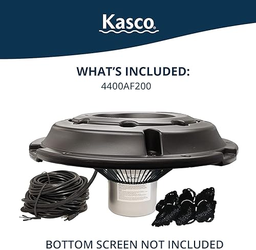 Miniatura 2 de Kasco Aireador de superficie de 1 HP -120 V con cable de alimentación eléctrico de 200 pies  Aireación superficial eficiente para lagos y estanques