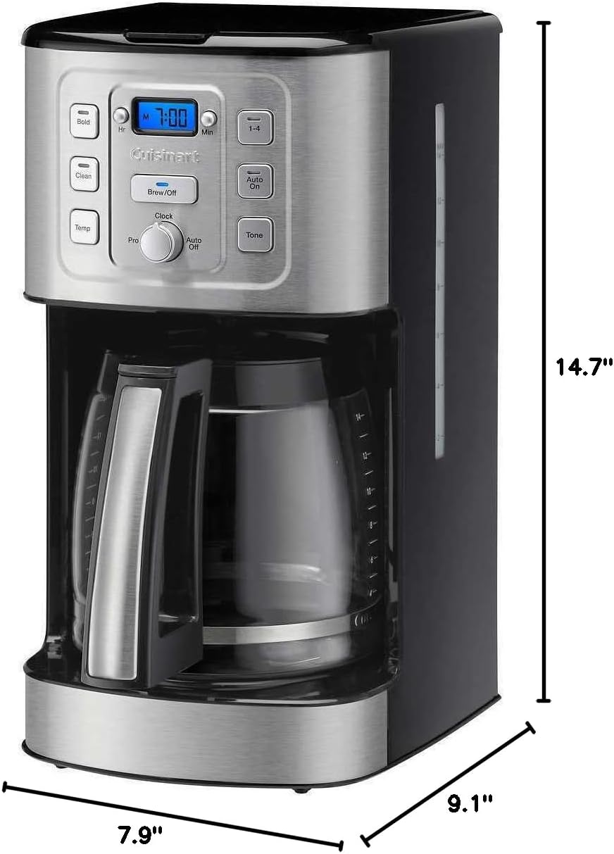 Dimensions of Cuisinart 14-Cup Brew Central Programmable Coffeemaker