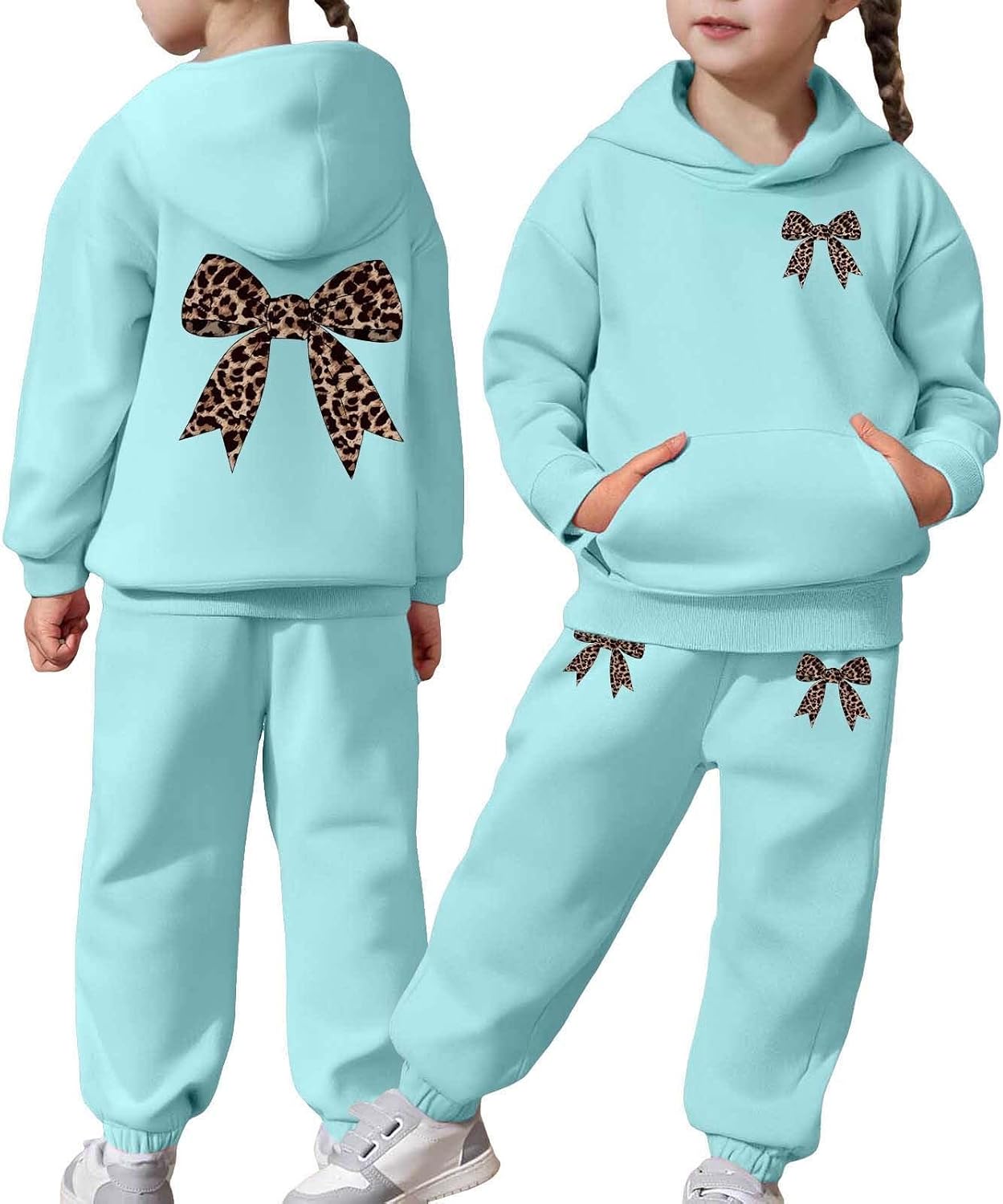 Ensemble Sweat Capuche Jogging Vêtement Sport Garçon Ensemble Jogging Enfant - Sweat à Capuche Tissu Polaire Doux Décontracté