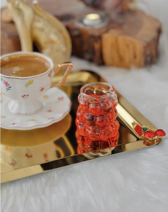 Orret Home 75 ml 6'lı Üzüm Bardak Seti, Bubble Bardak, Bulut Bardak, Kahve Yanı Sunum Bardağı, Zarif ve Şık Tasarım, İçecek Sunumları İçin İdeal