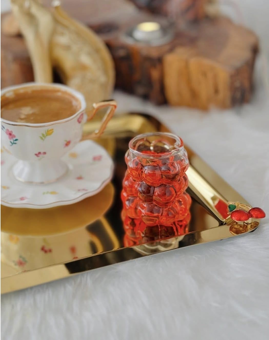 Orret Home 75 ml 6'lı Üzüm Bardak Seti, Bubble Bardak, Bulut Bardak, Kahve Yanı Sunum Bardağı, Zarif ve Şık Tasarım, İçecek Sunumları İçin İdeal