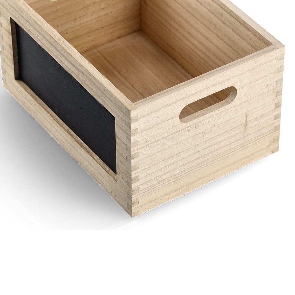 Zeller 15174 Allzweckkiste m. Tafel, Holz, ca. 28 x 20 x 15 cm