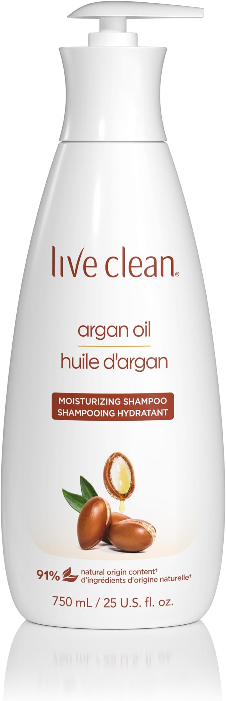 LIVE CLEAN Argan Oil Shampoo, 750 ML