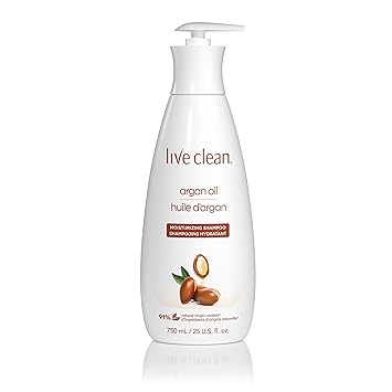 شامبو زيت الأرجان LIVE CLEAN، 750 مل