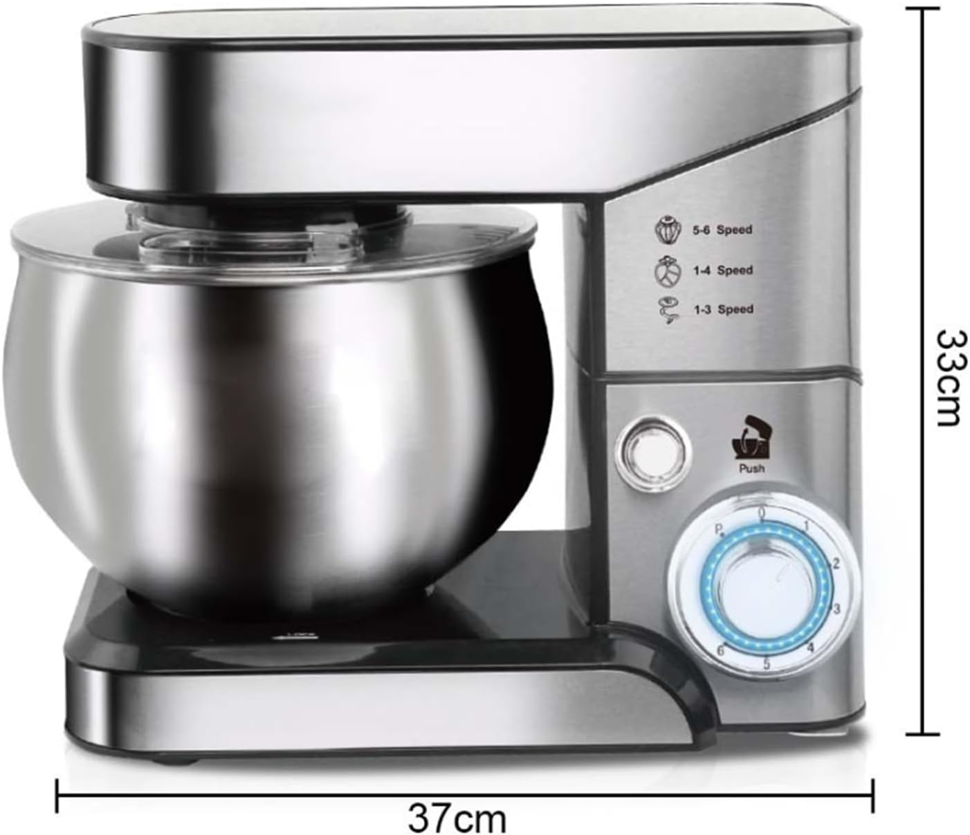 5.3-Quart Stand Mixer, 6-Speed Household Food Mixers include Dough Hook, Beater and Whisk, Bread Cake Mixer for Baking and Most Home Cooks