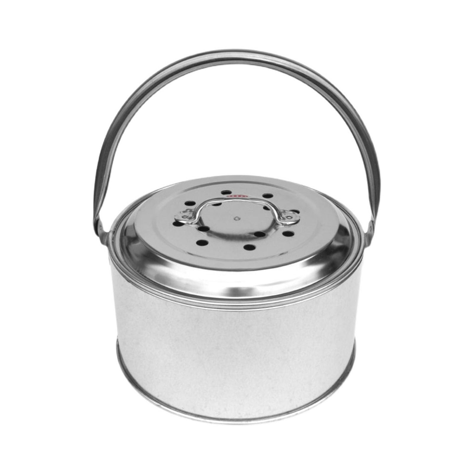 Barril de metal para fogatas con tapa, incinerador al aire libre para basura de hojas de papel, estufa de leña para fogatas de camping
