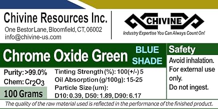 Resources Inc Chrome Oxide Green, Blue Shade, 99% (100g)