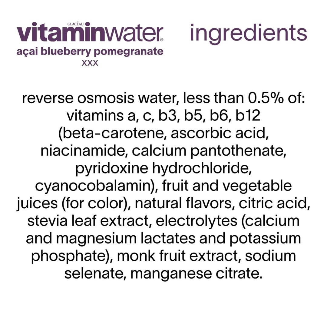 Vitamin water Zero Sugar Variety Pack, 10 Pack 20oz Bottles, 5 Flavor Assortment (XXX, Squeezed, Shine, Power-C, Re-Hydrate) – Zero Calories, Electrolytes & Vitamins Enhanced Water Beverage