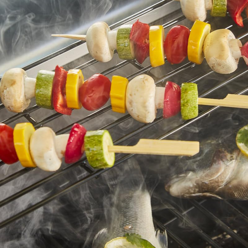BRASERO BY FAVEX – Bi‑Energy L – Plancha gaz et barbecue charbon – 2 x 3,6 kW – plaque inox 49 x 42 cm – grille 48 x 42 cm – réglage charbon par manivelle – 10 à 12 convives