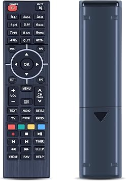 Suitable for Zgemma Star Satellite Receiver Remote Control, Compatible with HS H2H H2S H4 H5 H7 H7C H7S H9S H52S H32TC H52TC