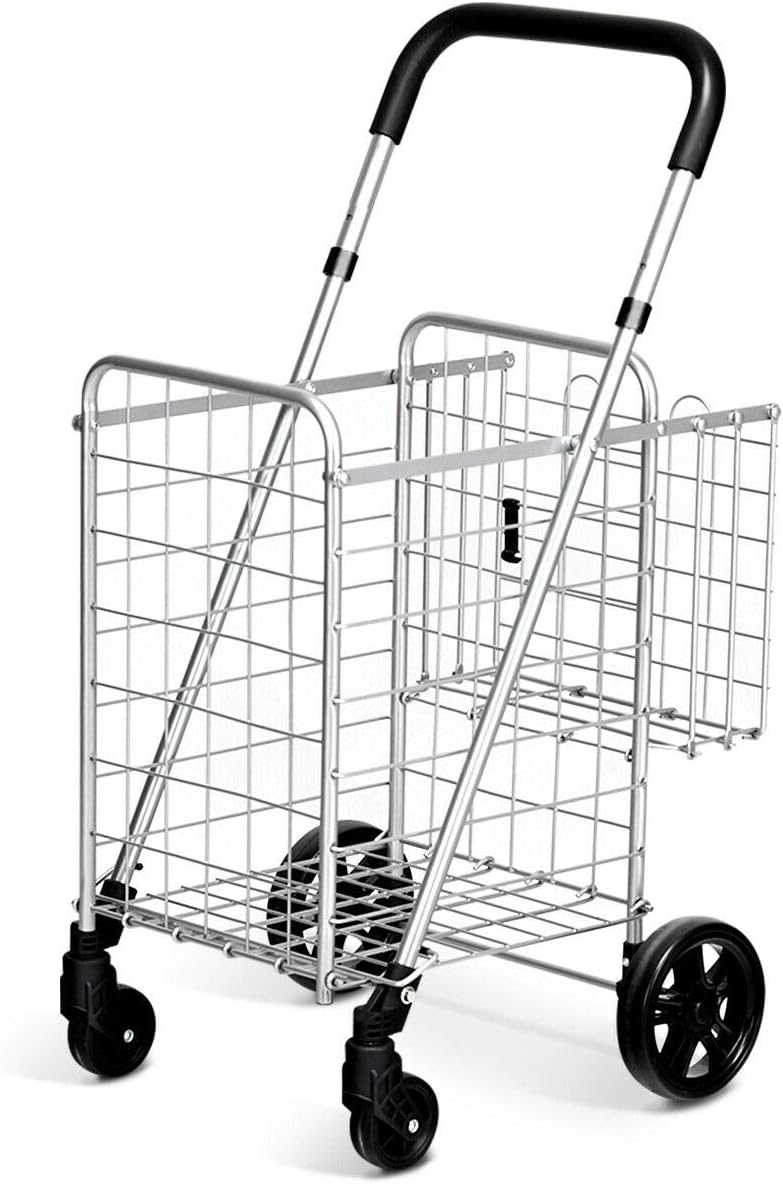 small rolling shopping cart