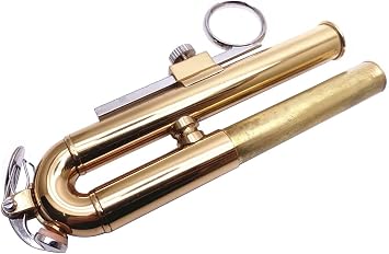 Jiayouy Trumpet 3rd Valve Tuning Silde Assembly for Brass Bb Trumpet Instrument Gold