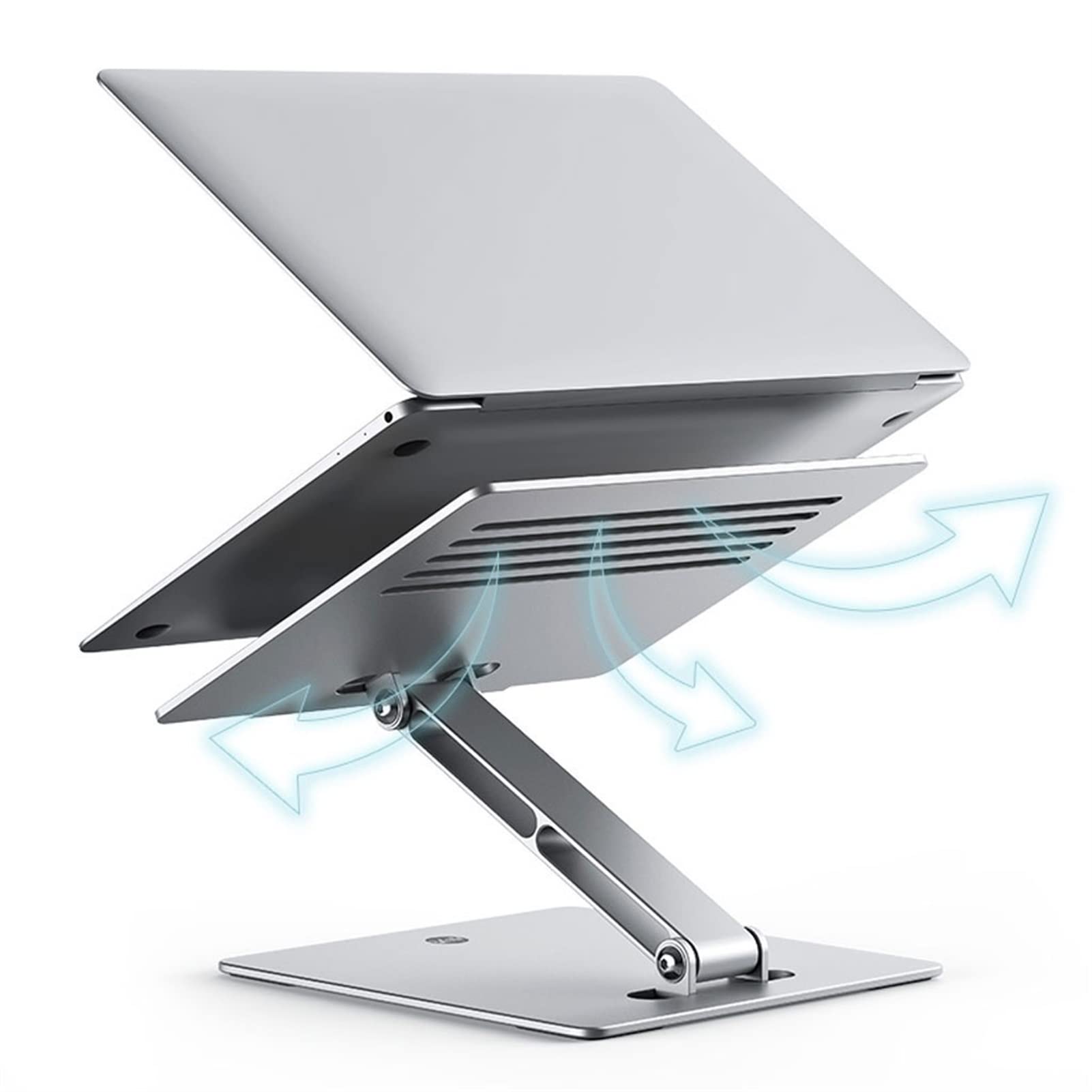 Laptop Stand Laptop Stand Desktop Wspornik przenośny pionowy regulowany składany aluminium aluminium chłodzenie baza biurowa tablet Stojak na Komputer (Color : A)