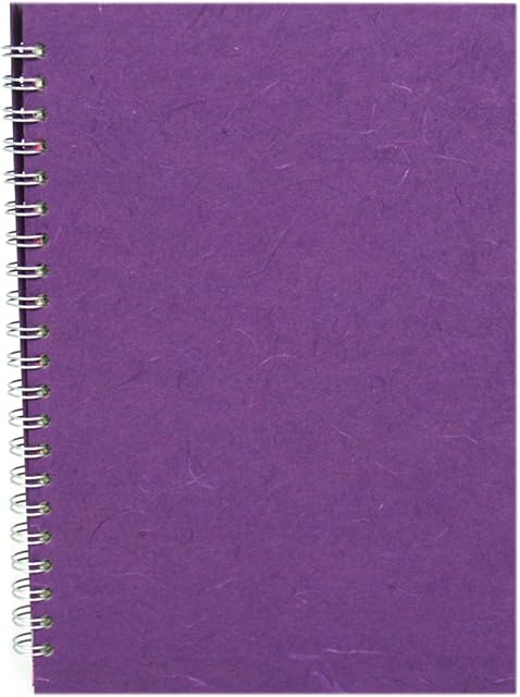A4 Pink Pig Sketchbook with Mulberry Purple Covers | White Paper