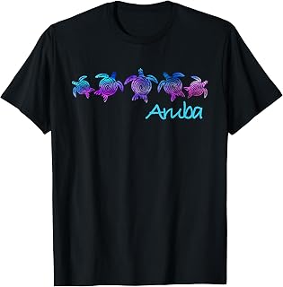Aruba Beach Design/Tribal Turtle Gift T-Shirt