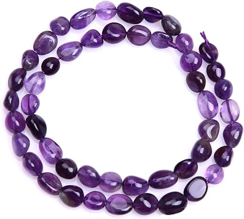 Miniatura 2 de 50 cuentas de amatista natural de 0.197-0.315 in de forma libre irregular de cuarzo de cristal caído, cuentas sueltas para hacer joyas, pulseras,
