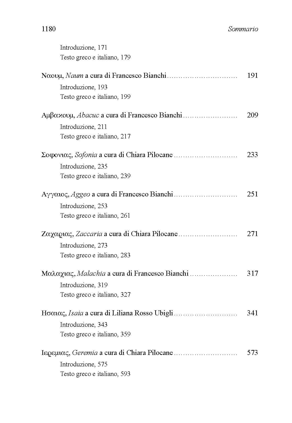 La Bibbia dei Settanta. Profeti (Vol. 4)