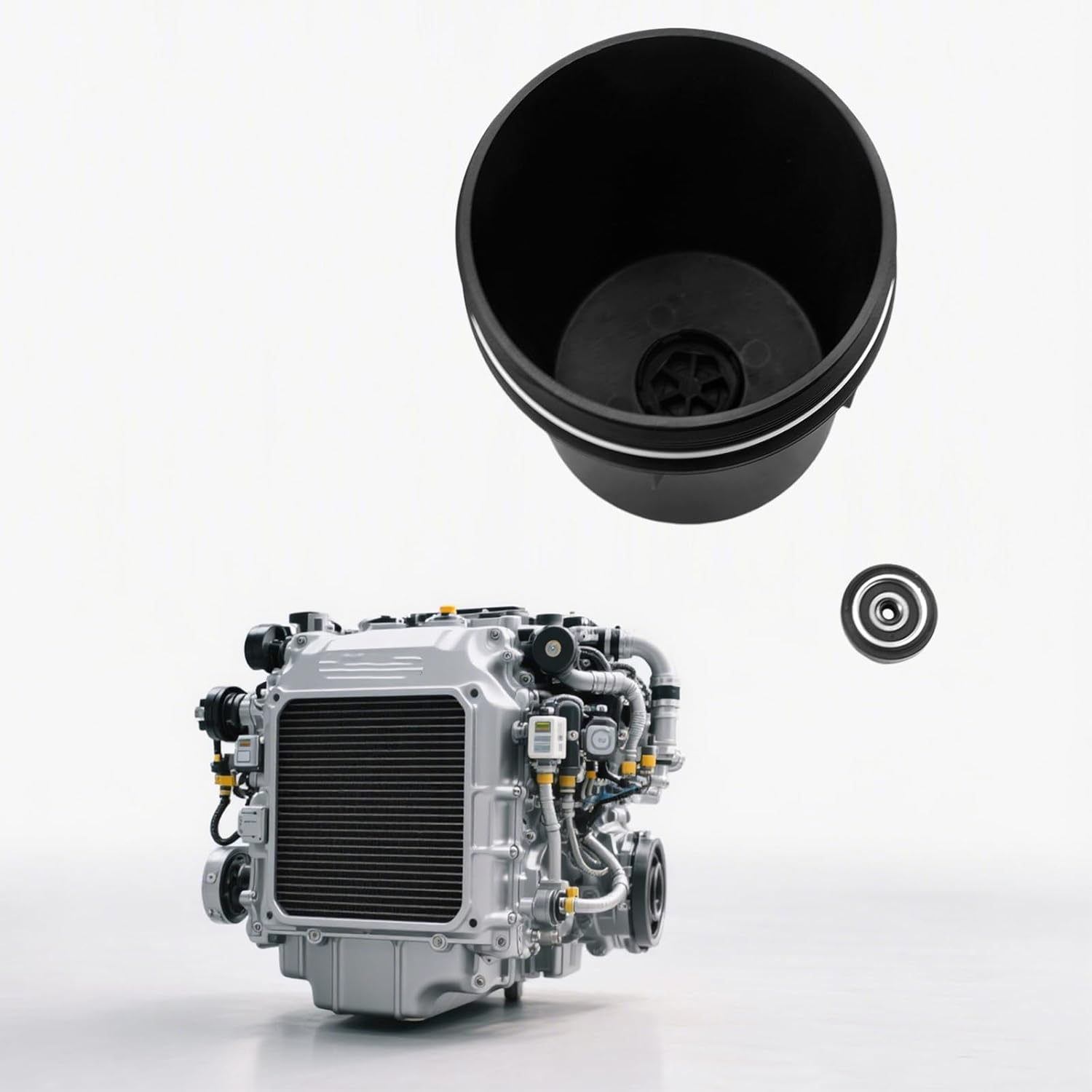 Engine Oil Filter Housing Cap Fit for Paccar MX13 Engines Replacement for 1876740 1876740PE 1936324 1936324PE 1948922 1948922PE 2011888 2011888PE