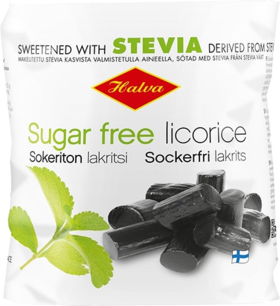 24 Bags X 90g of Halva Sugar Free Licorice Wine Gums Candy with Stevia RETAIL PACK