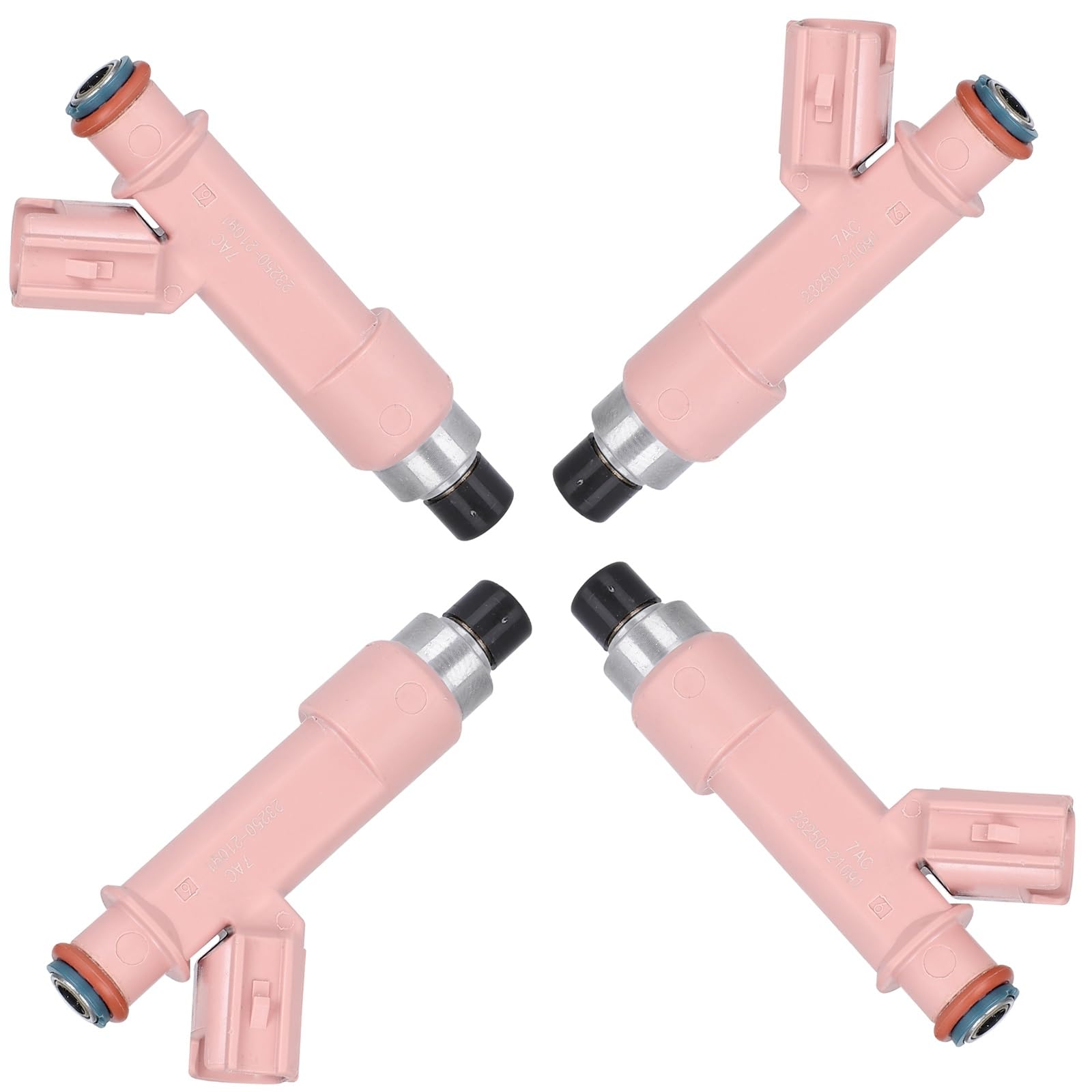 SCITOO Fuel Injectors Automotive Engine 12 Holes 4Pcs Replacement For Toyota For Prius C 2012-2019