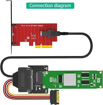 Amazon.co.jp: EDSFF E1S から SFF-8639 U2s アダプター、大容量