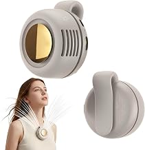 Mini ventilatore portatile con clip USB, 2026 nuovo Mini Ventilatore a Clip Senza Pale e Silenzioso, 3 velocità, Rotazione a 360°, adatto per esterni, viaggi e ufficio, accessori da viaggio (bianco)